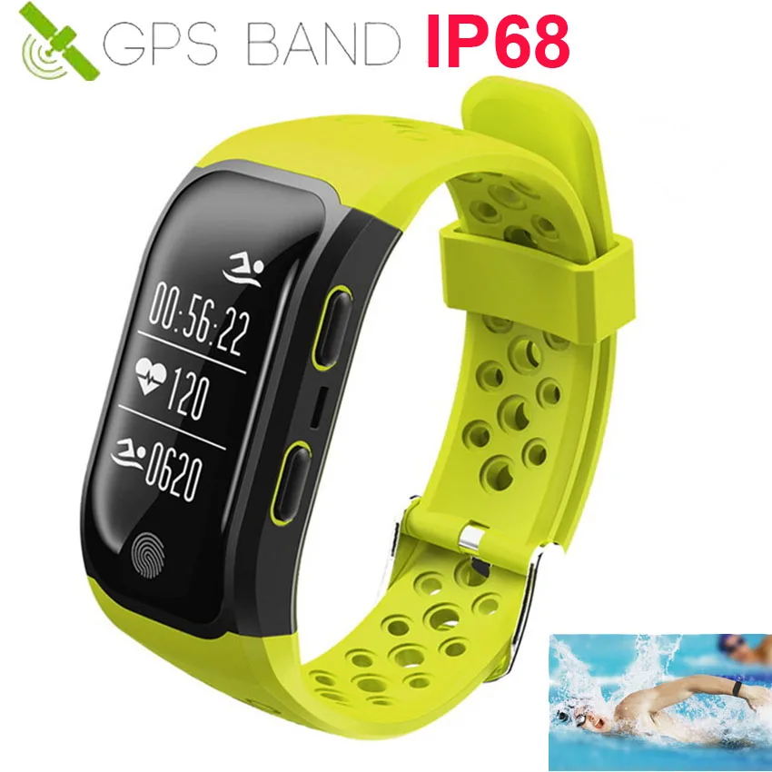 IP68 GPS Smart Watch Fitness Bracelet Heart Rate Monitor