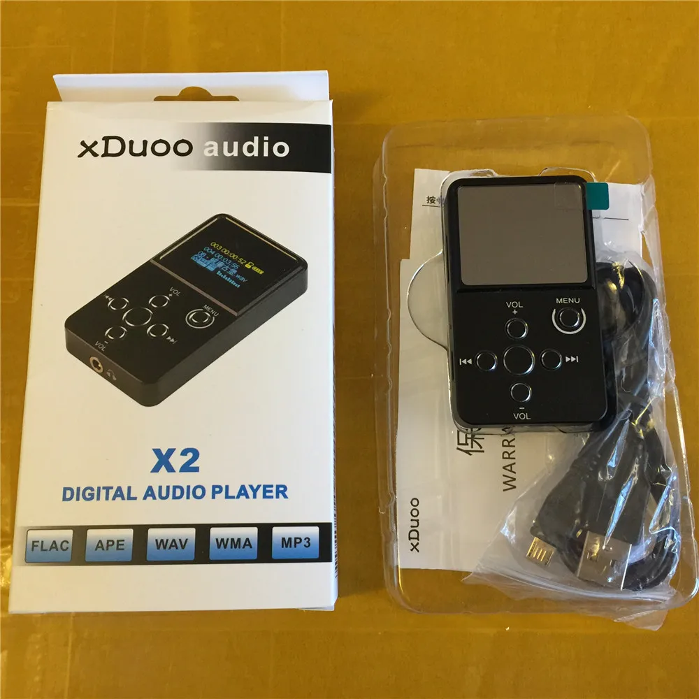 XDuoo X2 Профессиональный MP3 HIFI музыкальный плеер с OLED экраном* Поддержка MP3 WMA APE FLAC WAV формат авторизованный продавец