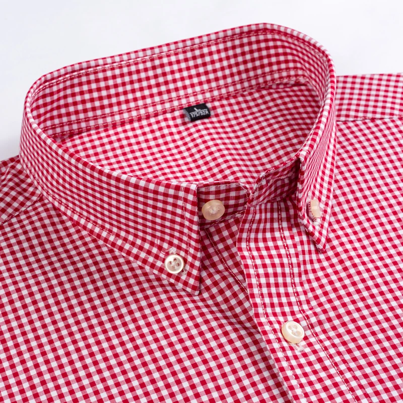 Mens red and white checkered shirt Outlet