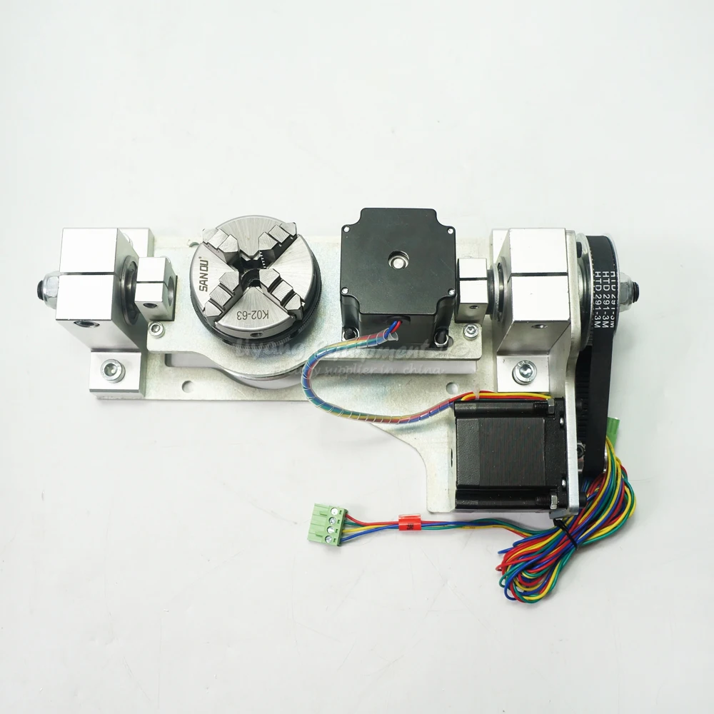 4 шт. высота центра 55 мм 4-я ось 5th A Aixs ось вращения CNC 4 кулачковый патрон 60 мм