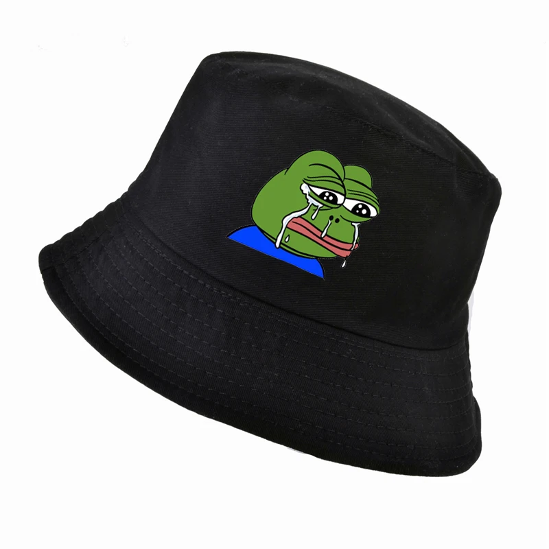 Мужские и женские грустная лягушка Кепки Лето папа Панама harajuku поп Pepe жизнь