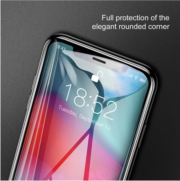 BASEUS бренд изогнутое закаленное Высокопрочное Стекло для iPhone XS/XS max/XR Экран