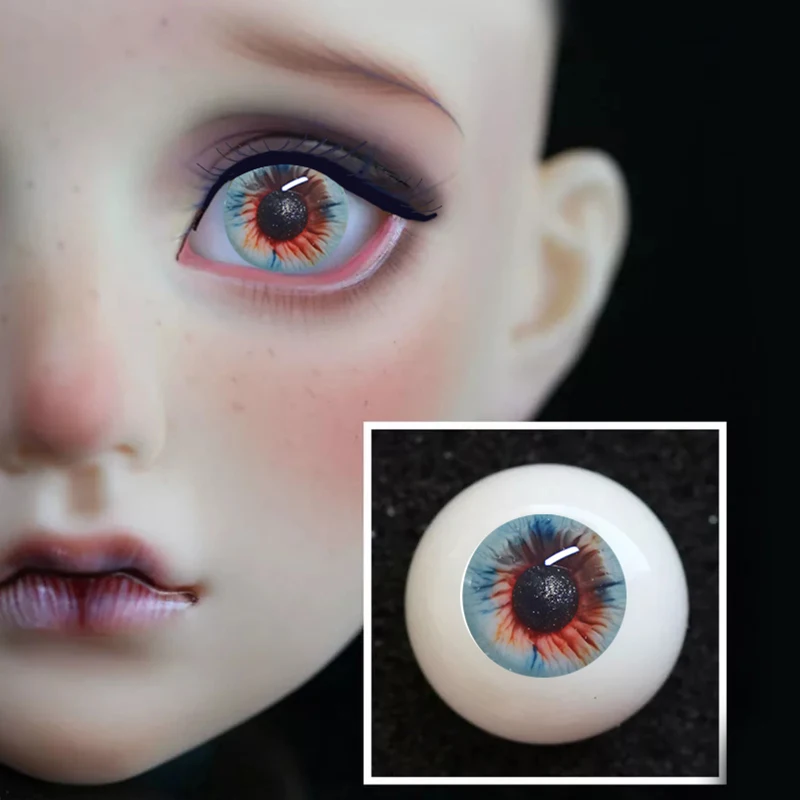 BJD глаза 8 мм 12 14 18 20 22 глазное яблоко для кукольный глаз синий оранжевый красочные