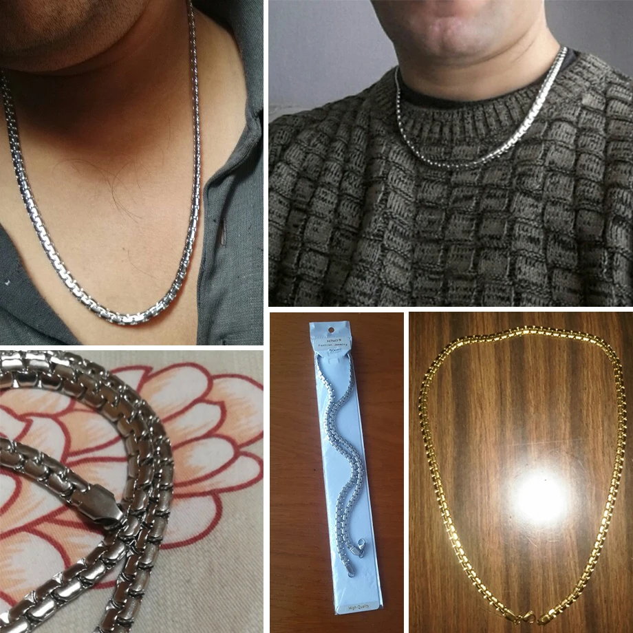 Untuk Chain Stainless Rantai 20 Pria 4