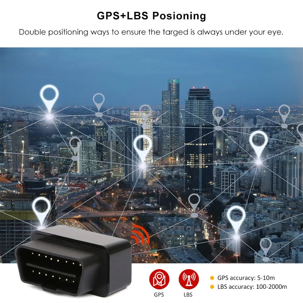 OBD установка gps трекер автомобиля OBD Plug Play в режиме реального времени слежение Plug Out сигнализация мини gps трекер Localizador gps бесплатное приложение