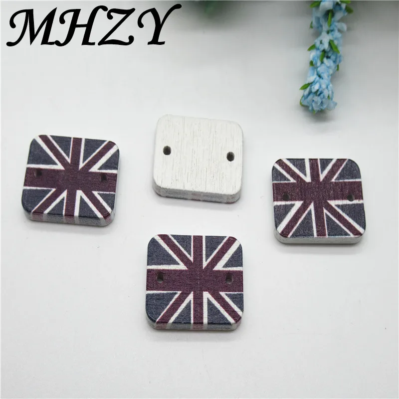 

50/100pcs 20mm White wood color printing sign rice flag Scrapbook decoration Handmade Carft for Home decoration diy Q69
