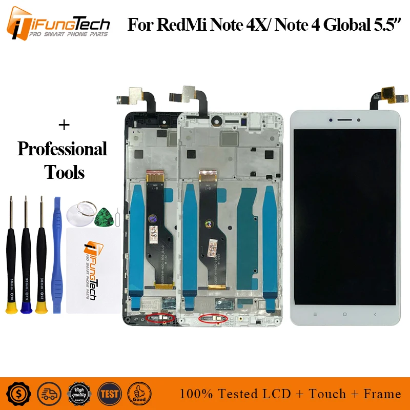 

Display For Xiaomi Redmi Note 4X LCD Display Touch Screen Replacement For Xiaomi Redmi Note 4 Global Version Snapdragon 625 LCD