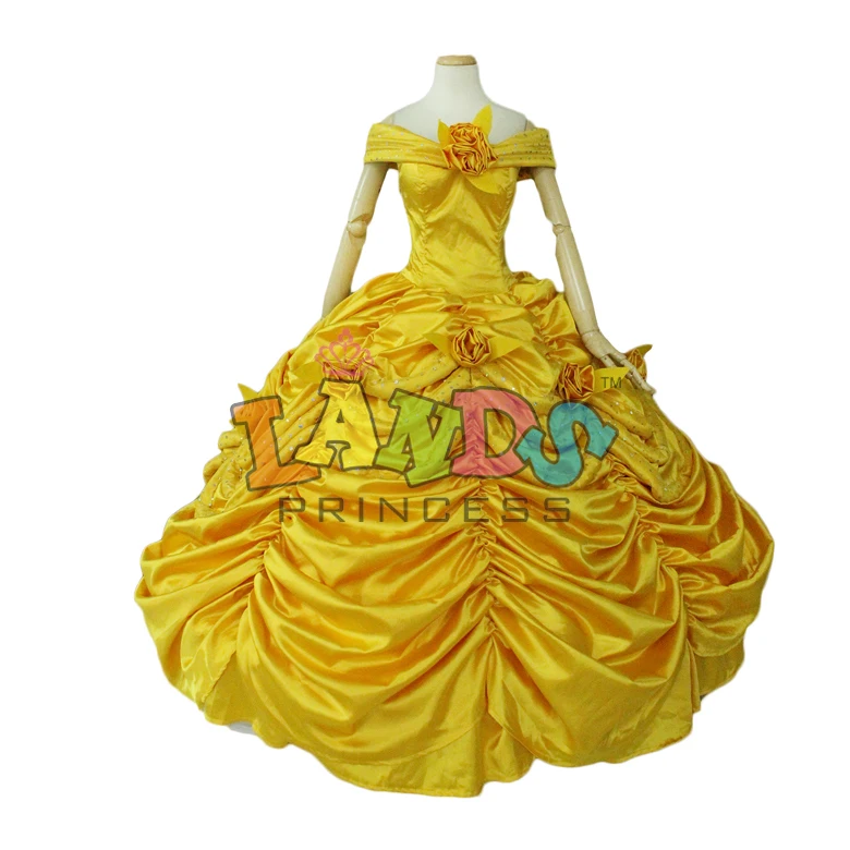 Custom made Deluxe Princess Belle Dress Beauty and the Beast Belle ...