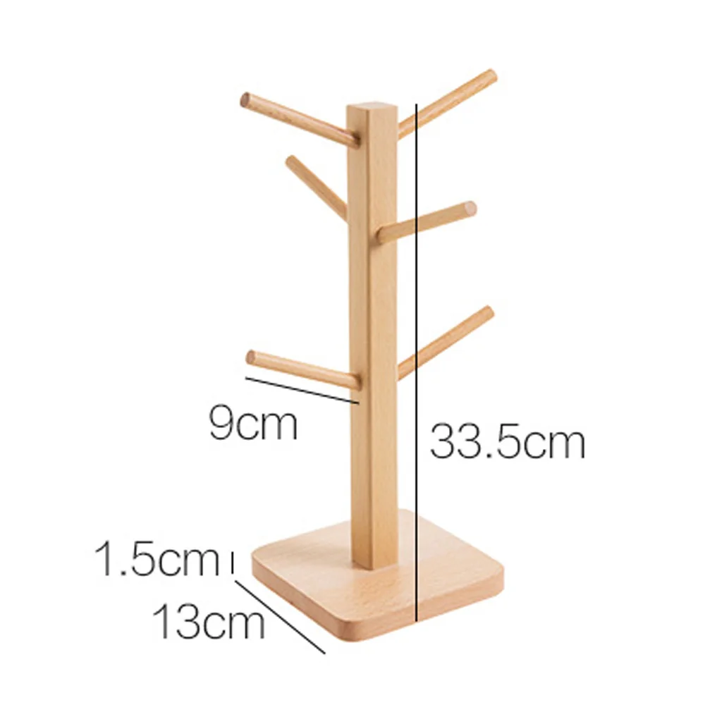 Кружка стойки деревянные дерева кофе чайная чашка держатель кухня гостиная Кубок хранения полки wx6281005