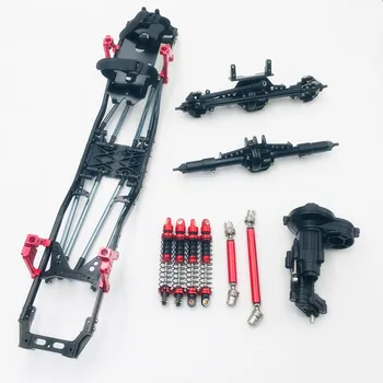 

1Set Metal Frame Kit 313mm Wheelbase DIY Modify Axle Servo 90046 Two Speed Gearbox for RC Climbing Car Model Crawlers
