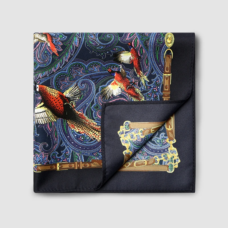 New Arrivals High Quality Fashion Pocket Square Handkerchief For Men Print Floral Paisley Jacquard