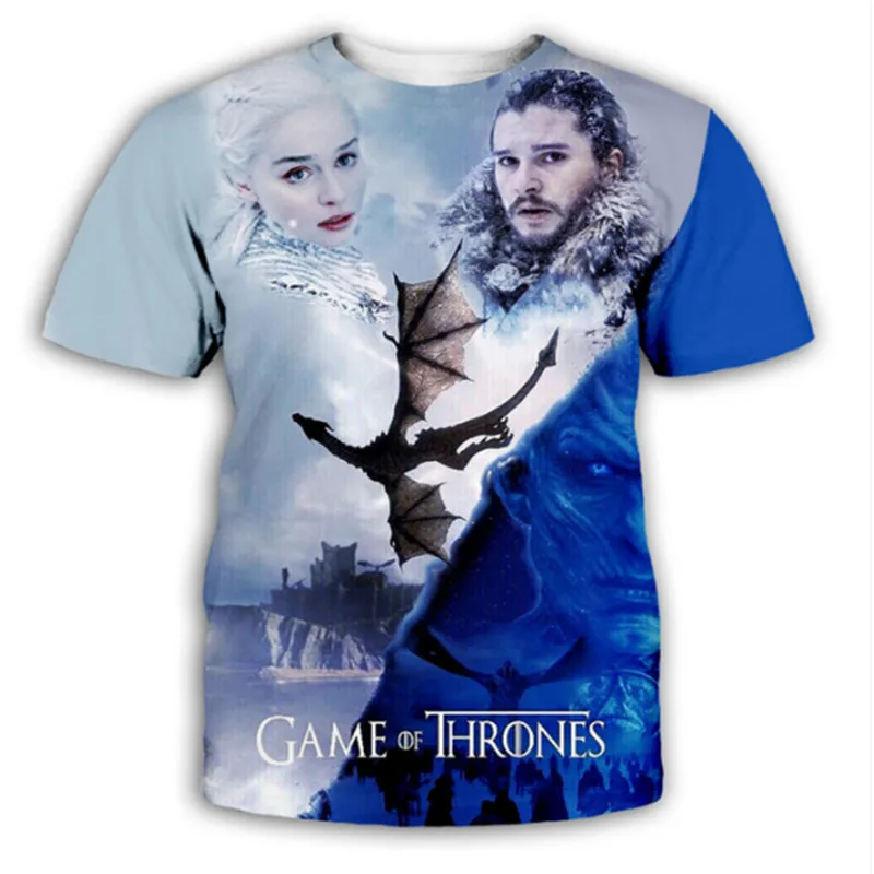 

T shirt Homme 2018 New Game of Thrones T Shirt Men Cool The North Remembers Blood Wolf T-shirt Men's Tee Shirts Camisetas Hombre