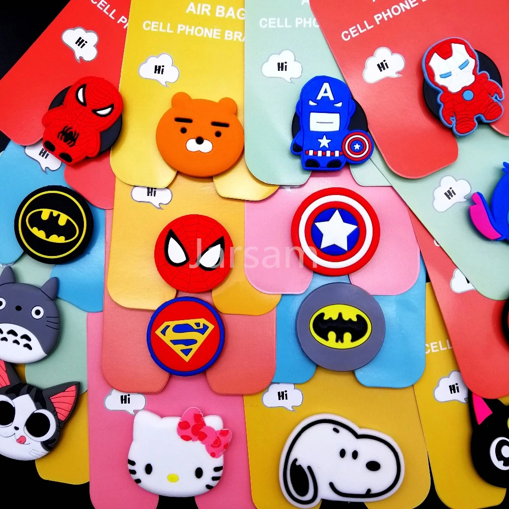 

Universal mobile phone stretch bracket Cartoon Stitch air bag Phone Expanding phone Stand Finger car Holder for
