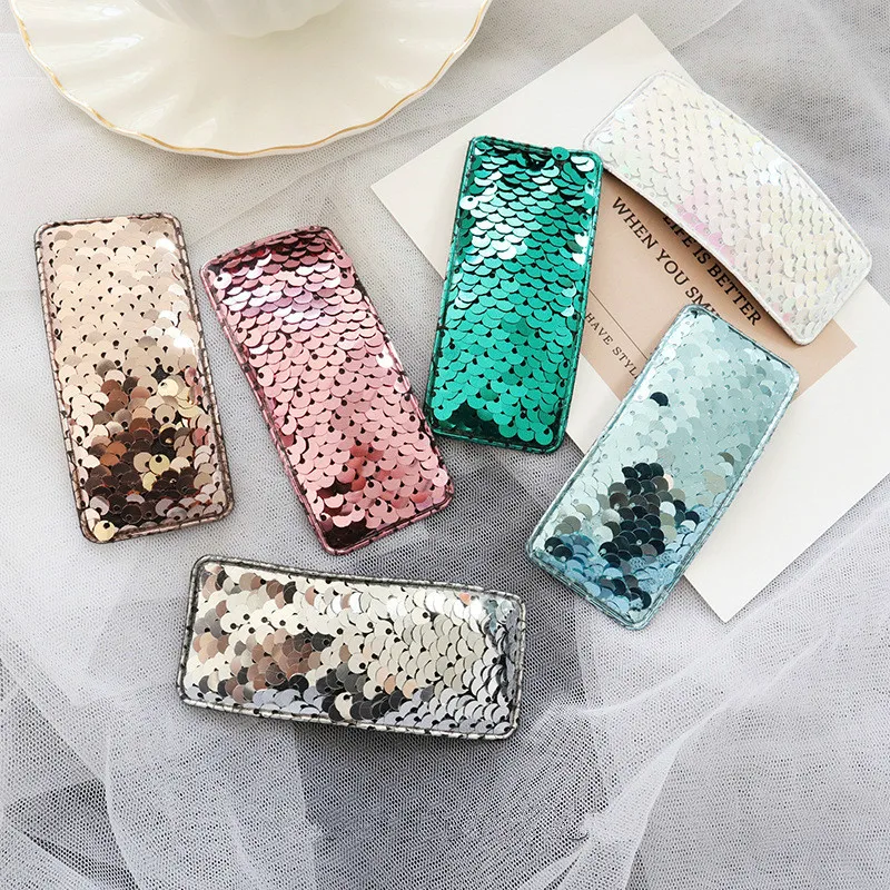 

INS explosion hair clips Sparkling fish scale sequins BB clip hairpin personality temperament hairpin clip hair accessories