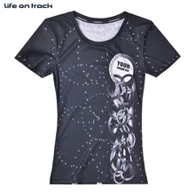 Для женщин Pro Велоспорт Топы корректирующие быстросохнущая анти-aweat Баскетбол футбольного Футболки черно-белой печати Спортивная одежда высококачественные шлепанцы; горячая распродажа