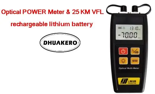 free shipping AB24G all in one YJ550AP/CP FTTH Fiber Optical Power Meter 30km Visual fault locator rechargeable lithium battery | Мобильные