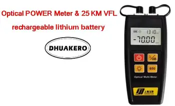 

free shipping AB24G all in one YJ550AP/CP FTTH Fiber Optical Power Meter 30km Visual fault locator rechargeable lithium battery