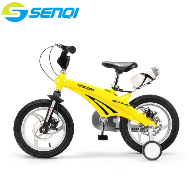 Cheap Kids Bicycle Double Disc Brake 12 14 16 inch With Auxiliary Wheel Children Mountain Bike