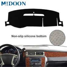 MIDOON – couverture de tableau de bord, tapis de tableau de bord adapté à Chevrolet Suburban Tahoe Avalanche Silverado GMC Yukon Sierra 2007 – 2013 Dash Boa