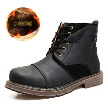 Thestron Men Winter Boots Fur Genuine Leather Shoes Men Plus Size 45 Male Boots Winter with Fur 2018 Warm Snow Boots Black Brown цена Thestron Men Winter Boots Fur Genuine Leather Shoes Men Plus Size 45 Male Boots Winter with Fur 2018 Warm Snow Boots Black Brown цены онлайн