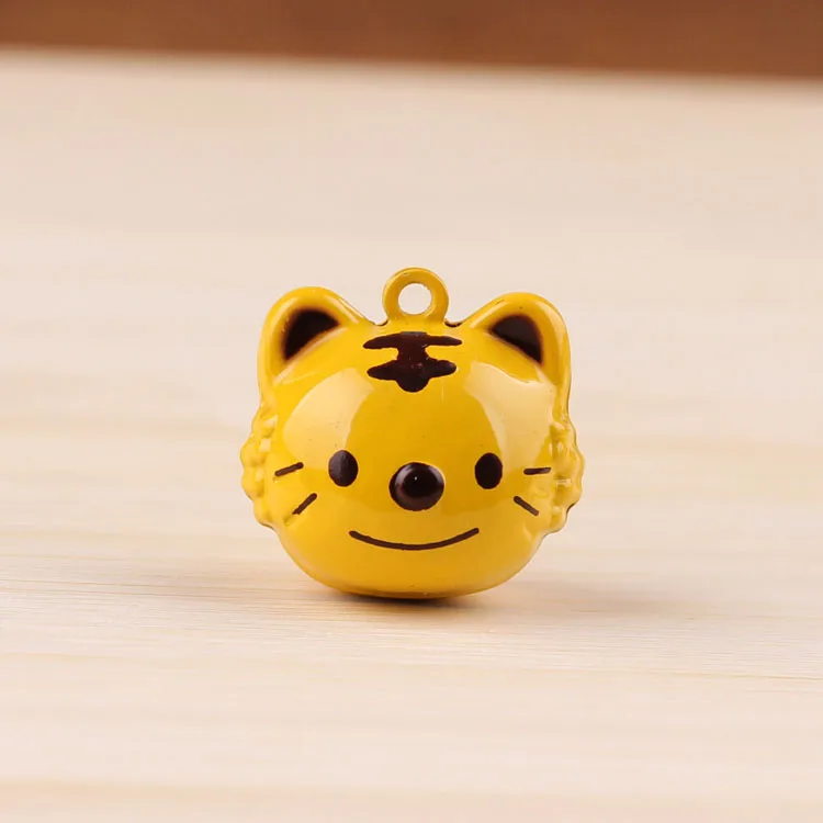 Diy ручной работы материал pet bell ювелирные аксессуары lucky cat Большой мультфильм колокольчик голова тигра Тан три - Цвет: Number13