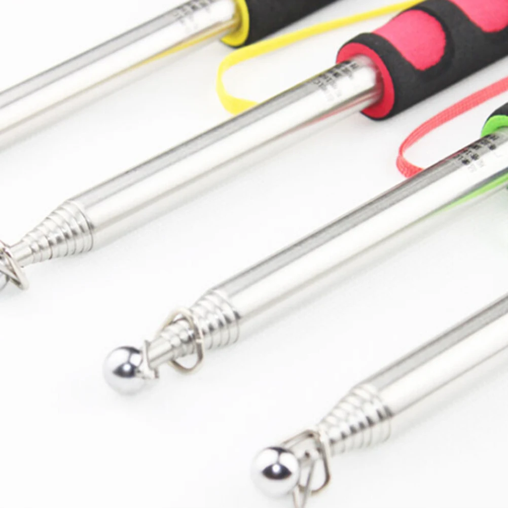 1PC 1/1.2M Stainless Steel Telescopic Flag Pole Outdoor Flagpole for Teaching Pointer Tour Guide Banner Flagstaff Decoration