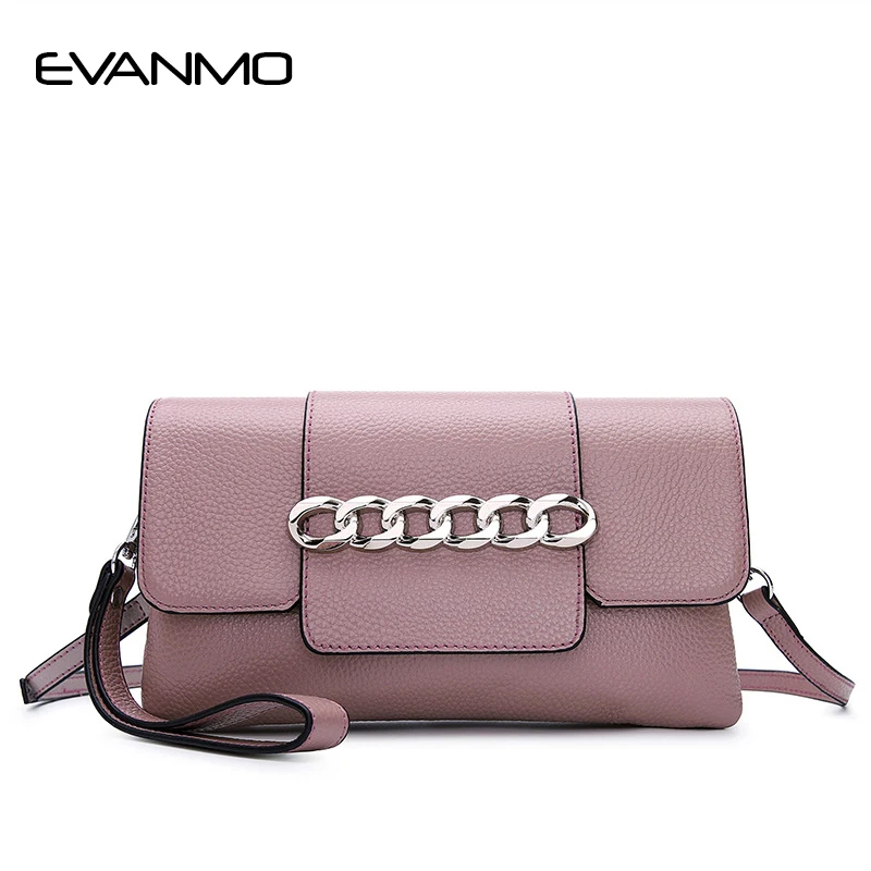 

Fashion Womens Daily Cross Body Bag Genuine Leather Ladies Shoulder Bag Clutch Bag Long Strip Leather Luxury Evening Bags