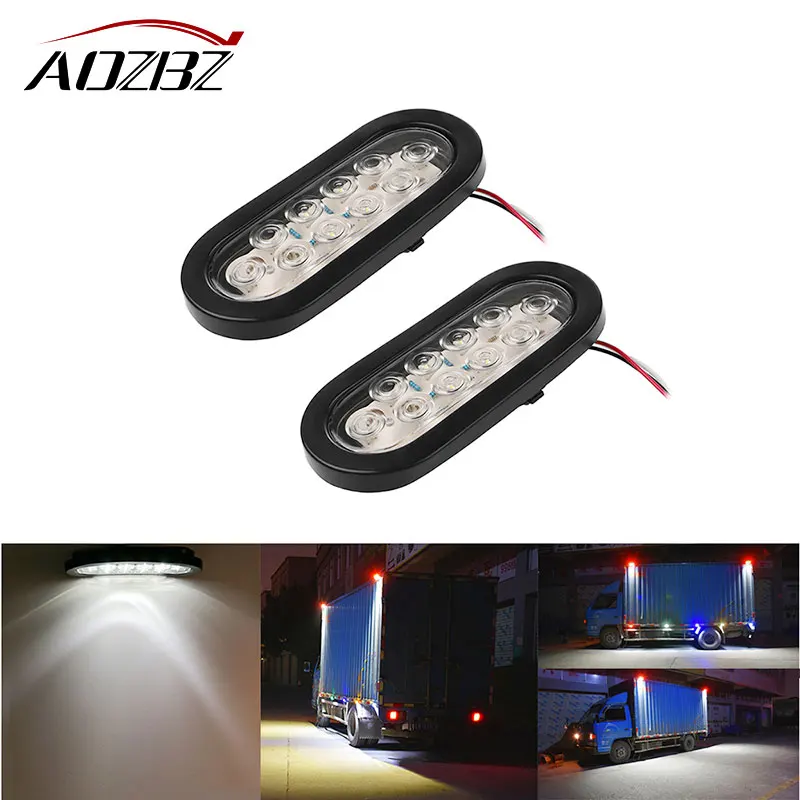 2pcs 10LED Side Marker Light Warning Light Indicator Turn Light Rear