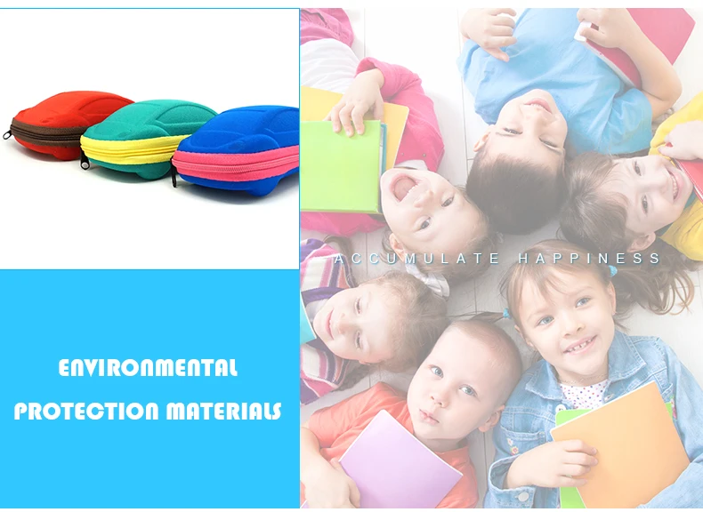 1 (4)MINIMUN Kids Car Shape Sunglasses Cases Lovely Zipper Glasses Box Eyeglasses Protector Convenient Sun Glasses Cases