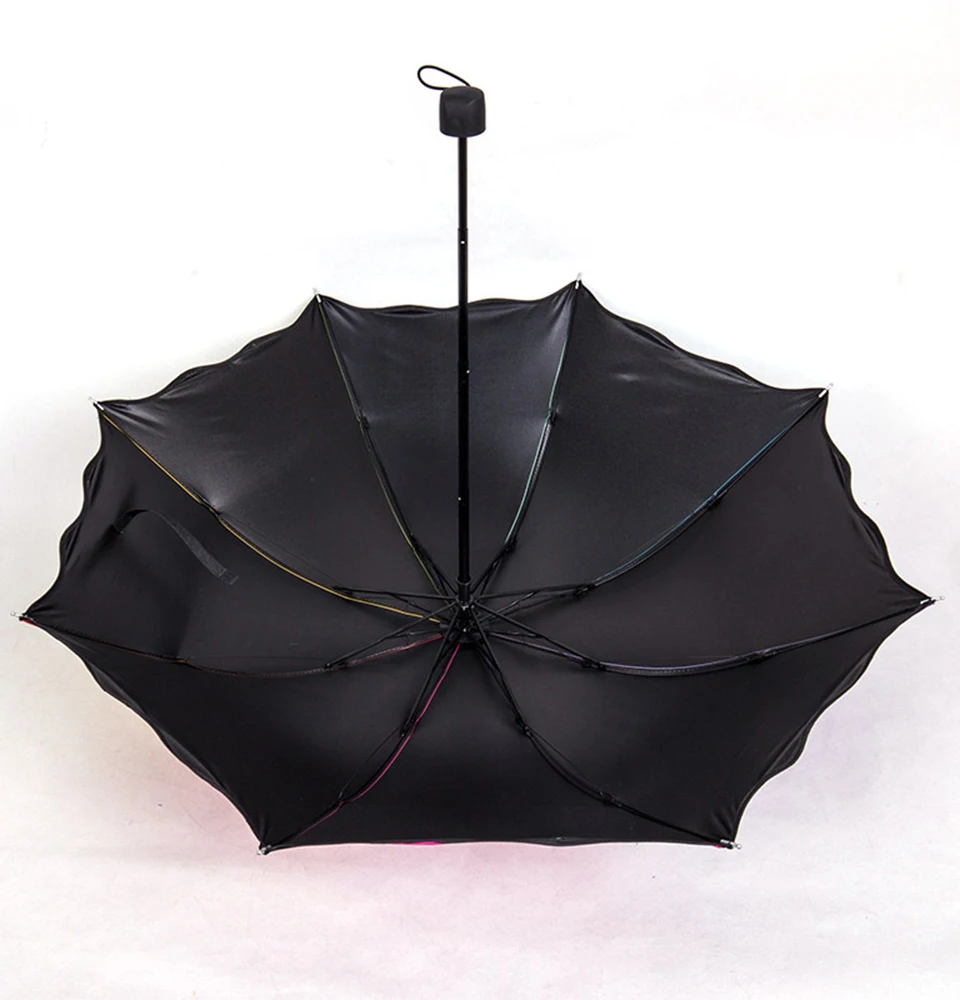 Yesello женский Радужный складной зонтик ветростойкий водонепроницаемый карандаш дождливые зонты для мужчин портативные туристические Зонты