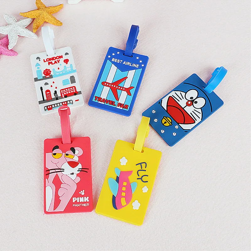 

Creative Travel Accessories Luggage Tags Strap Name Address ID Suitcase Baggage Travel Label Tag suitcase travel labels gifts