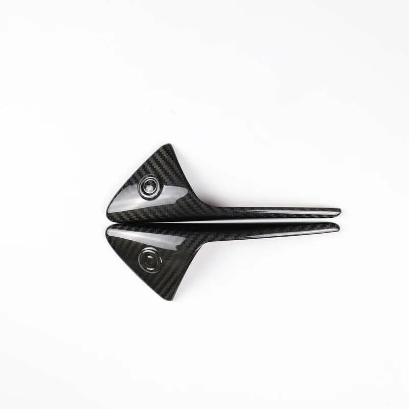 

accessories new 16*5.5*3mm high quality 2Pc Dry Carbon Fiber Side Camera Cover Turn Signal Autopilot For Tesla Model 3 for car