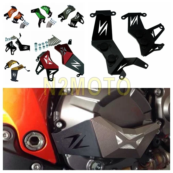 

CNC Engine Case Guards Crash Protector For Kawasaki Z800 2012-2016 Racing Engine Guard Kit Green Red Black Gold Orange Titanium