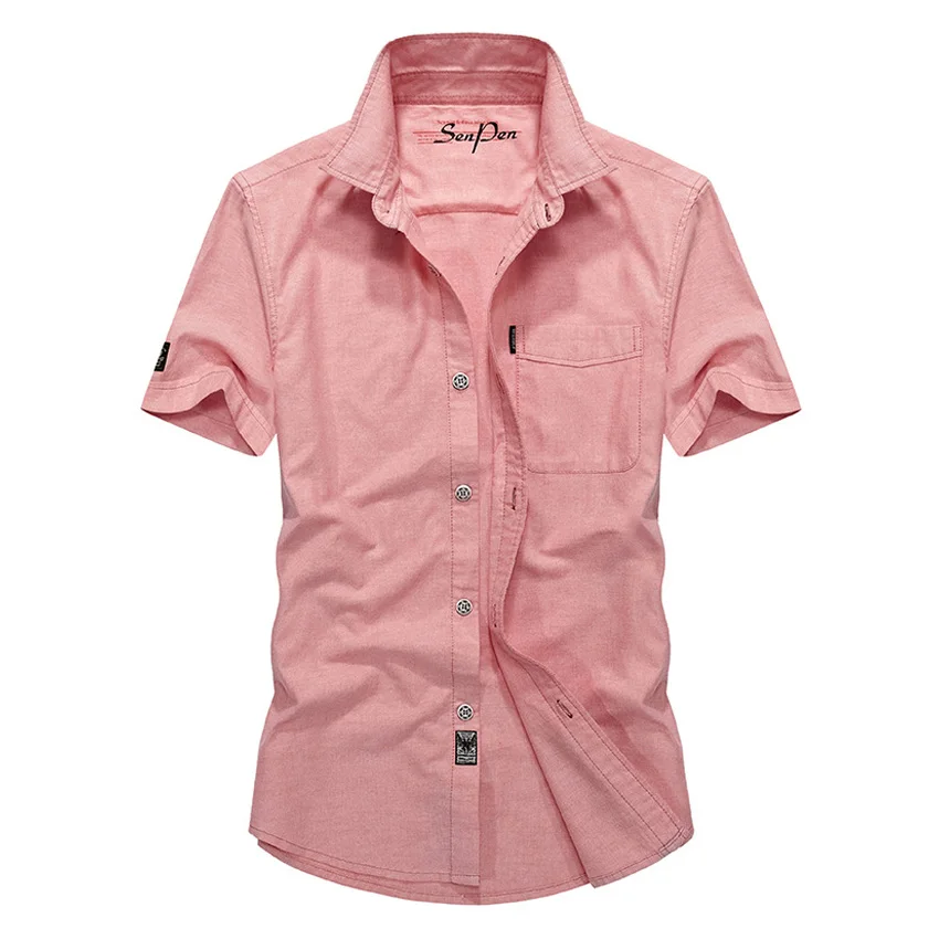 

Original Brand Men Shirts Short Sleeve Breathable Plus Size 4XL Cool Summer Imported Clothing Camisa Social Masculina 58wy