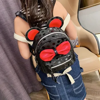 

Children Backpack Wave Point Bow zipper Cartoon Wave Point Bow Backpack Fashion Children Cute Bag Shoulder Fashion Bag