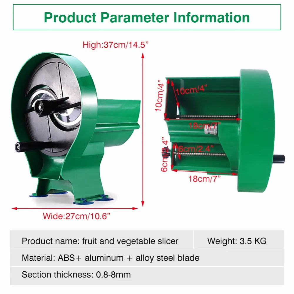  Manual Multi-function Small Fruit Vegetable Slicers Commercial Slicer Fruit Kitchen Slicing machine - 32918288498