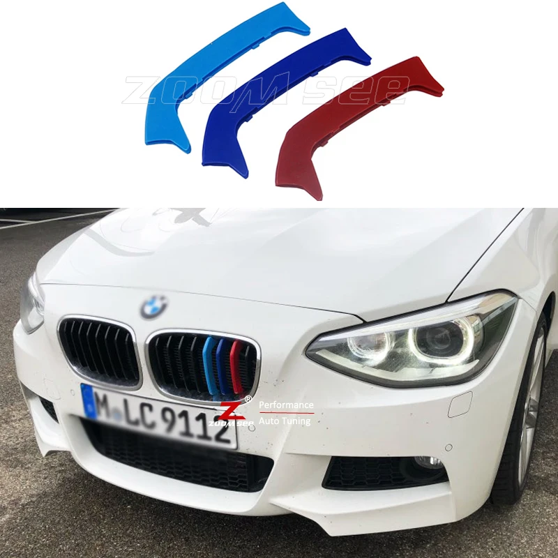 Voor 2012 2014 BMW 1 serie F20 (8 Grills) Accessoires Grille M Sport Strepen Grill Cover Cap Decoratie Sticker|stickers stickers|stickers for bmw - AliExpress