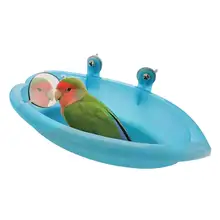 US $0.59 31% OFF|Cage Mounted Small Bird Parrot Budgie Pet Round Bath Basin Shower Bathtub Kit！-in Bird Baths from Home & Garden on Aliexpress.com | Alibaba Group
