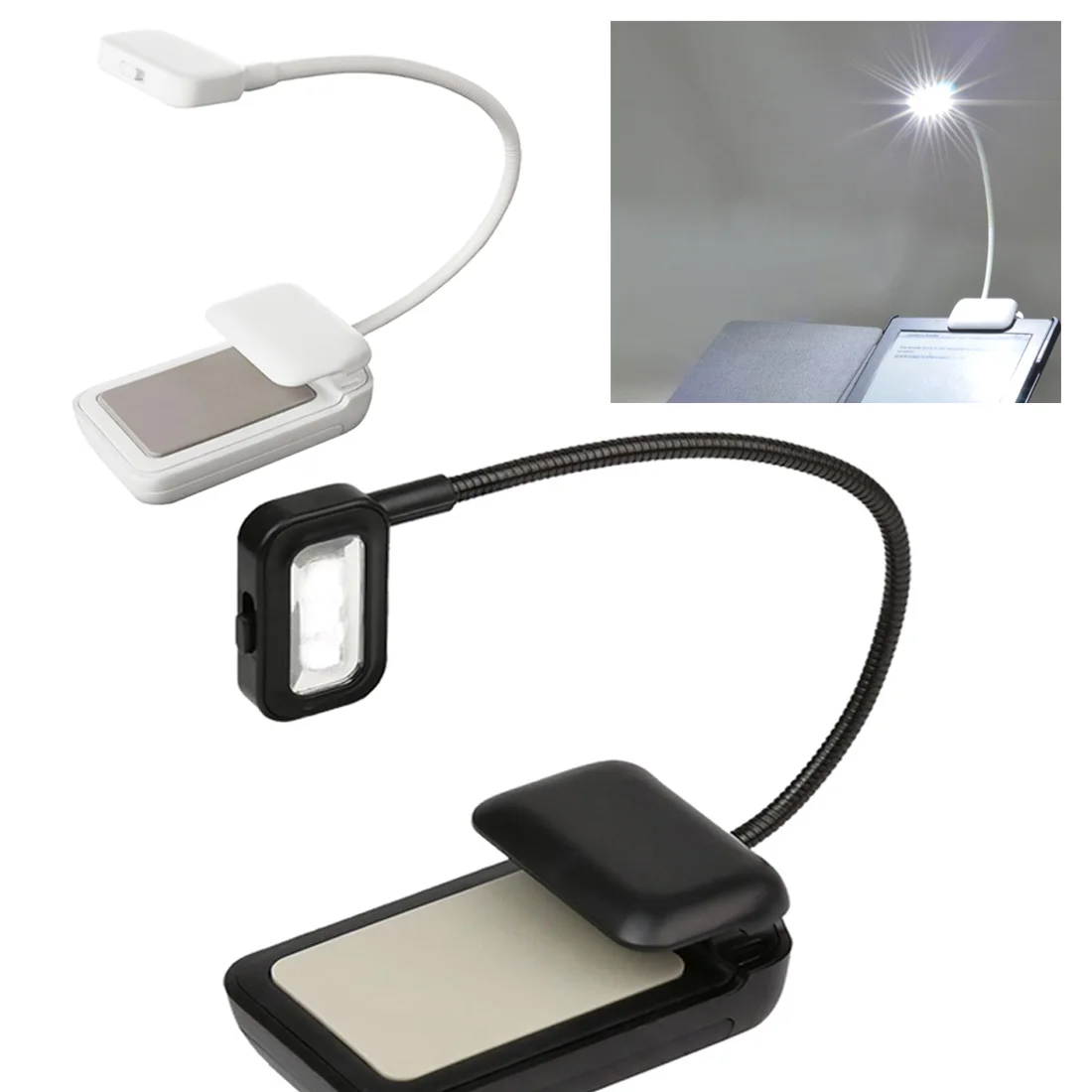 

Portable lamp 0.5W Flexible Mini Clip On Reading Light Reading Lamp for Amazon Kindle/eBook Readers/ PDAs