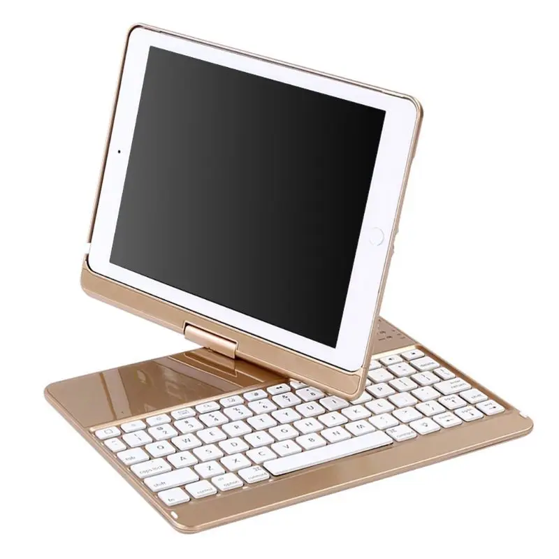 

Wireless Bluetooth Keyboard 360 Rotatable USB Charging Portable Home Travel for Apple iPad Pro 9.7 Air2