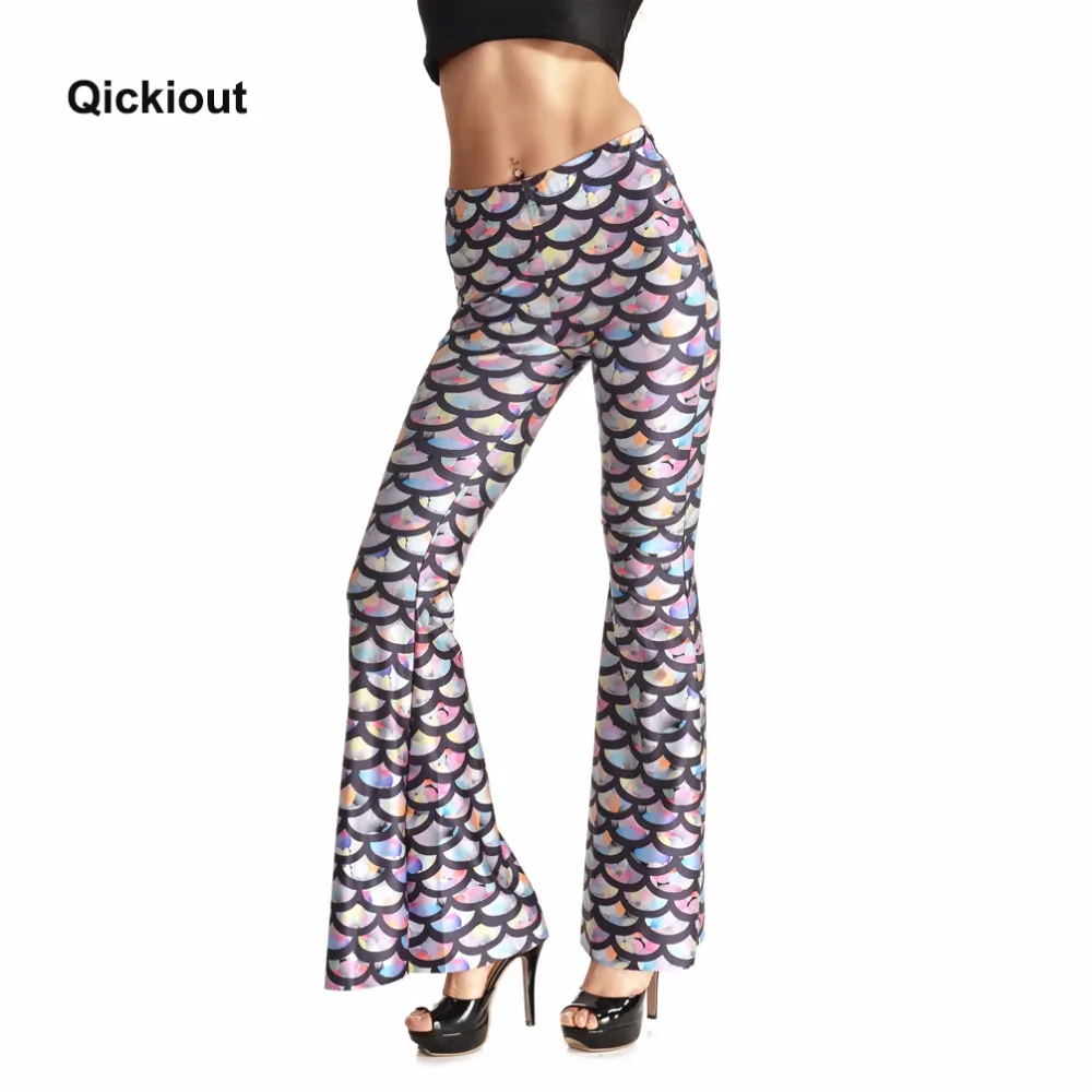 

Qickitout Belt Bottoms 2016 New Rising Star Women's Sexy Digital Print Belt Bottoms Slim Fashion Color Scale Mermaid Long Pants