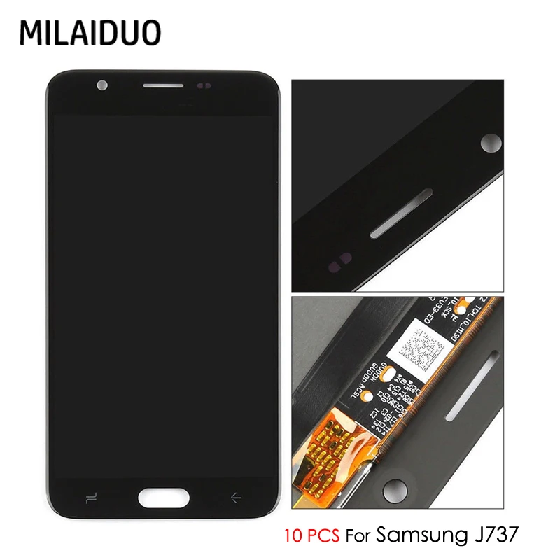

10 PCS LCD Display For Samsung Galaxy J7 2018 J737 LTE-A J737P TFT Touch Screen Digitizer Replacements Adjust Brightness
