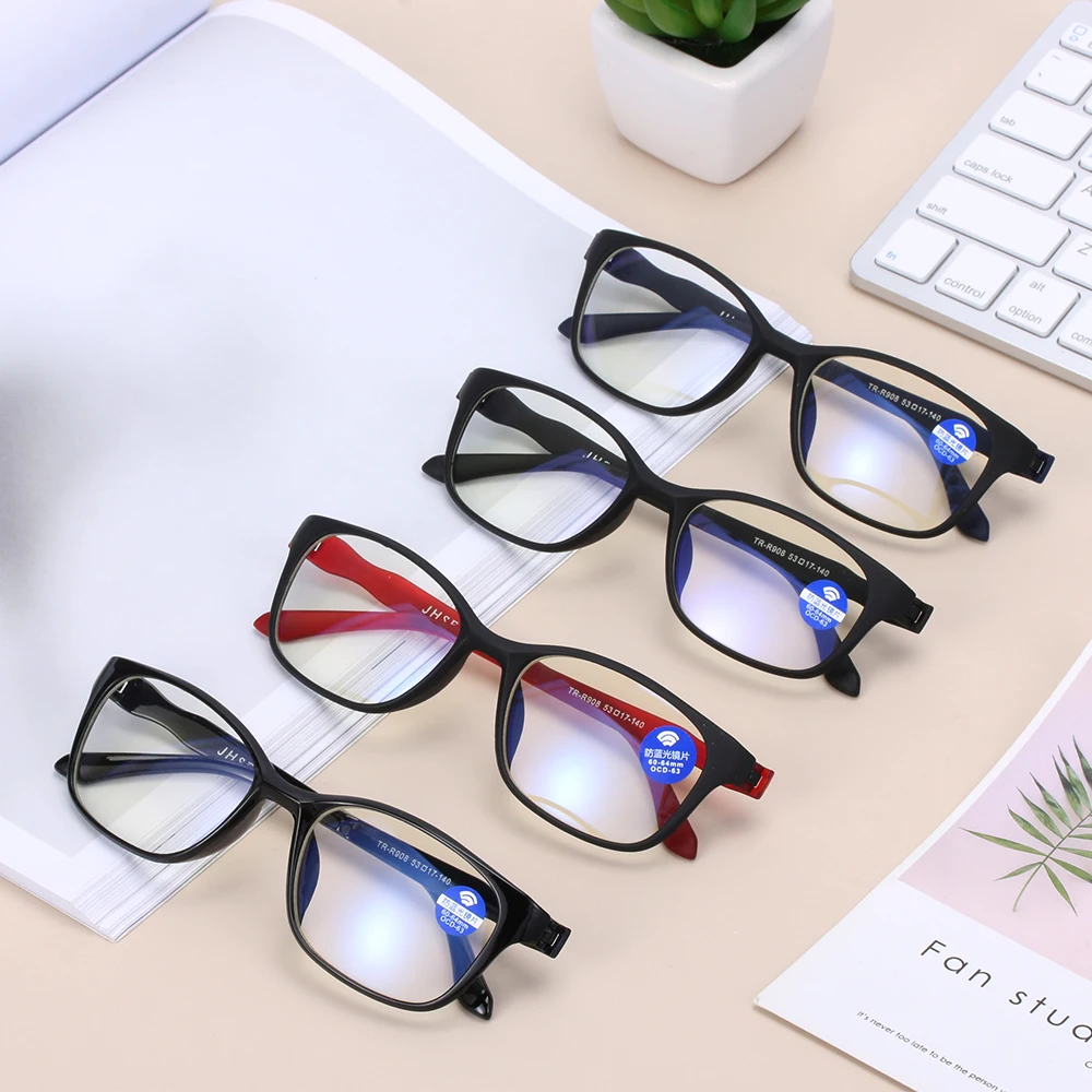 

UV400 Reading Glasses Anti Blue-Ray Glasses Flexible Ultralight TR90 Computer Goggles Radiation Protection Anti-fatigue Eyewear