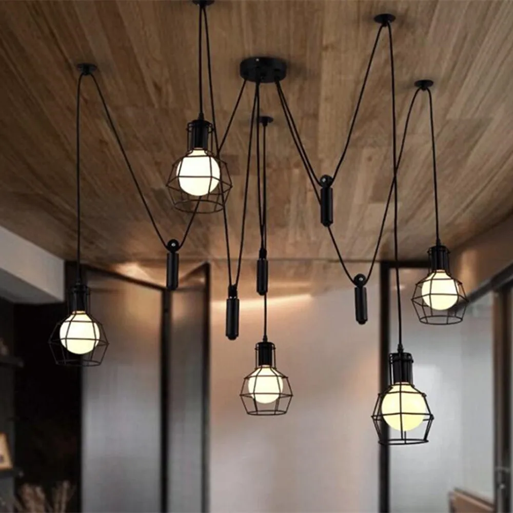 

LOFT Nordic Iron Industry Vintage Home Decor Pendant Light Fixtures (5 Sockets)