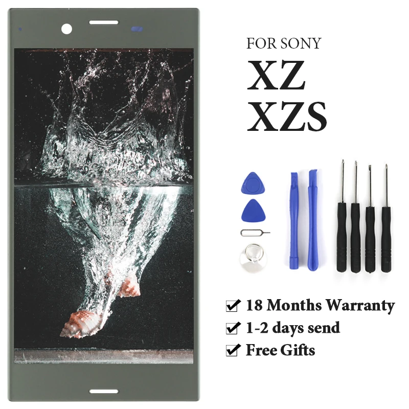 AAA + для Sony Xperia XZ F8331 F8332 XZS G8231 G8232 LCD сенсорный экран черный синий розовый серебряный
