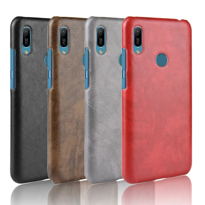 

High quality Litchi Cases For Honor 10i 20i Play 8A Cover Leather PC hard Case For Huawei P Smart Plus 2019 Y5 Y7 Y6(2019) Coupe