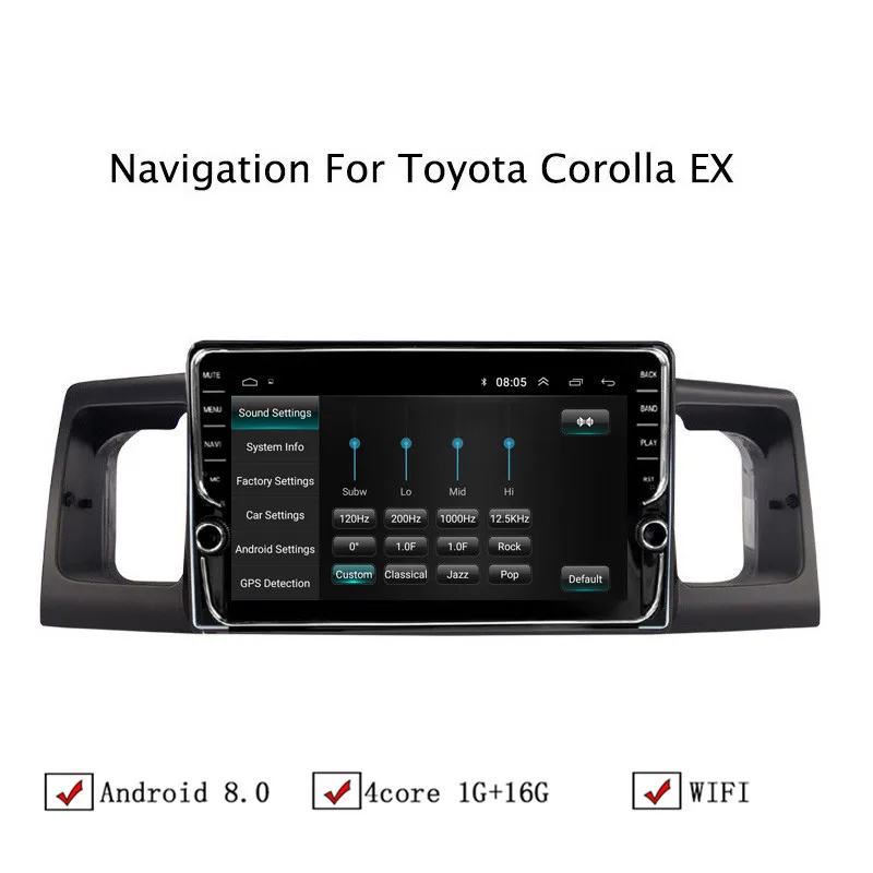 NAVITOPIA 9 дюймов автомобильный мультимедийный плеер Andriod 8 1 gps навигация для Toyota Corolla