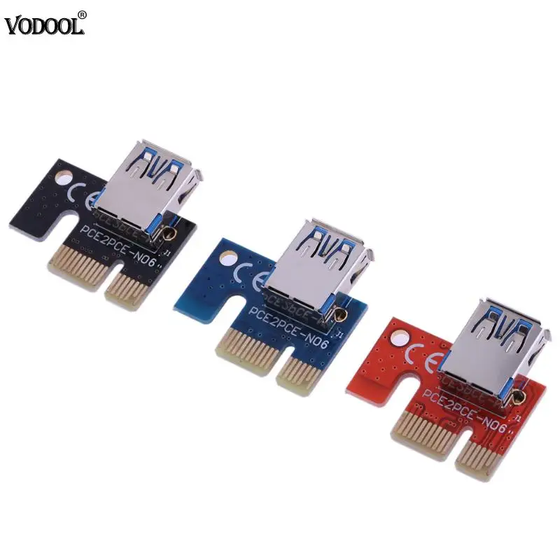

3 Colors USB 3.0 PCI-E PCI Express1X to 16X Graphics Mining Extension Cable PCI-E Extended Line Card Adapter for PC Computer