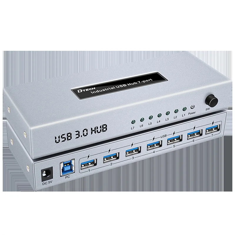 

DT-3307 USB3.0 Industrial HUB Hub 7 Port USB Industrial Hub USB Splitter 3.0