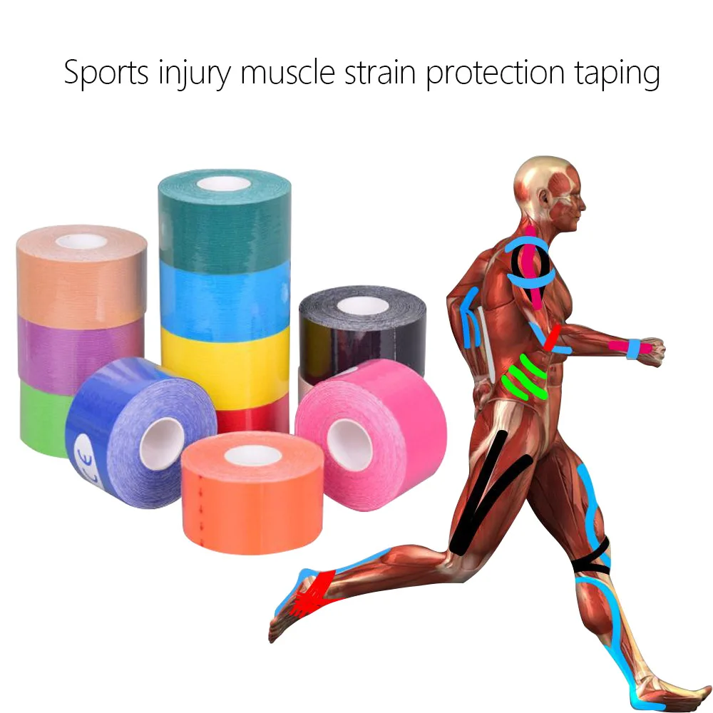 Muscle Care Waterproof Exercise Therapy Bandage Tape Sports Tape Elasti Therapeutic Tape Sports